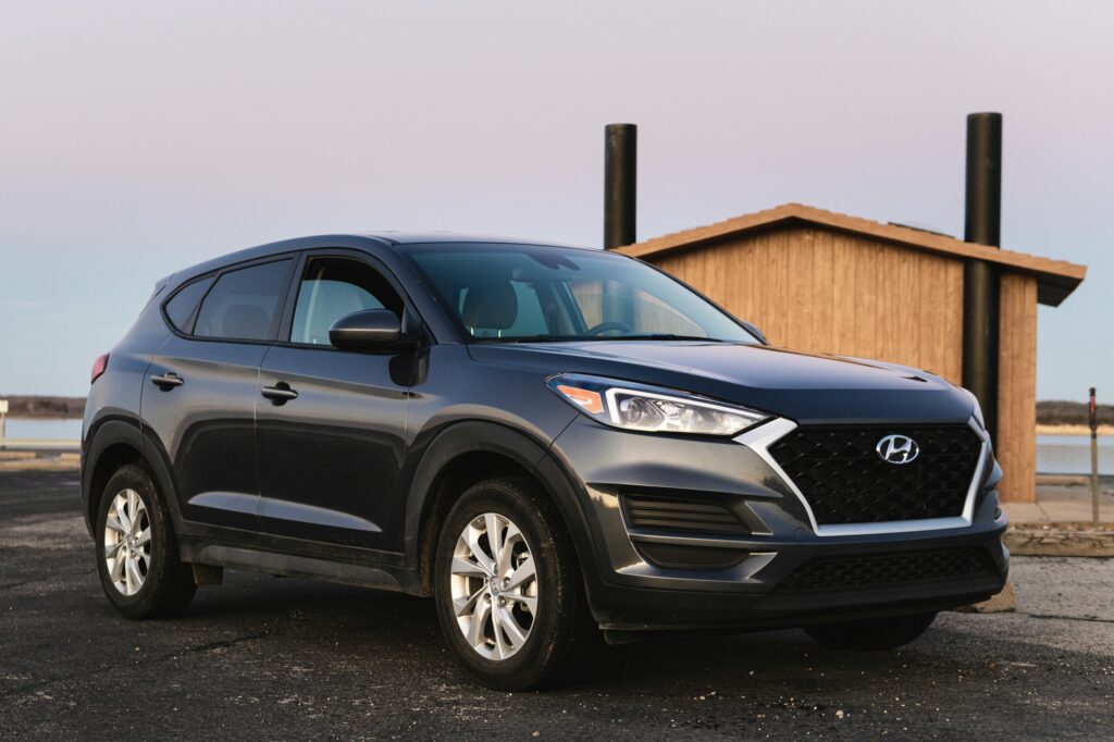 2019 Hyundai Tucson rental car. Decided to take advantage of the sunset for a quick shoot.