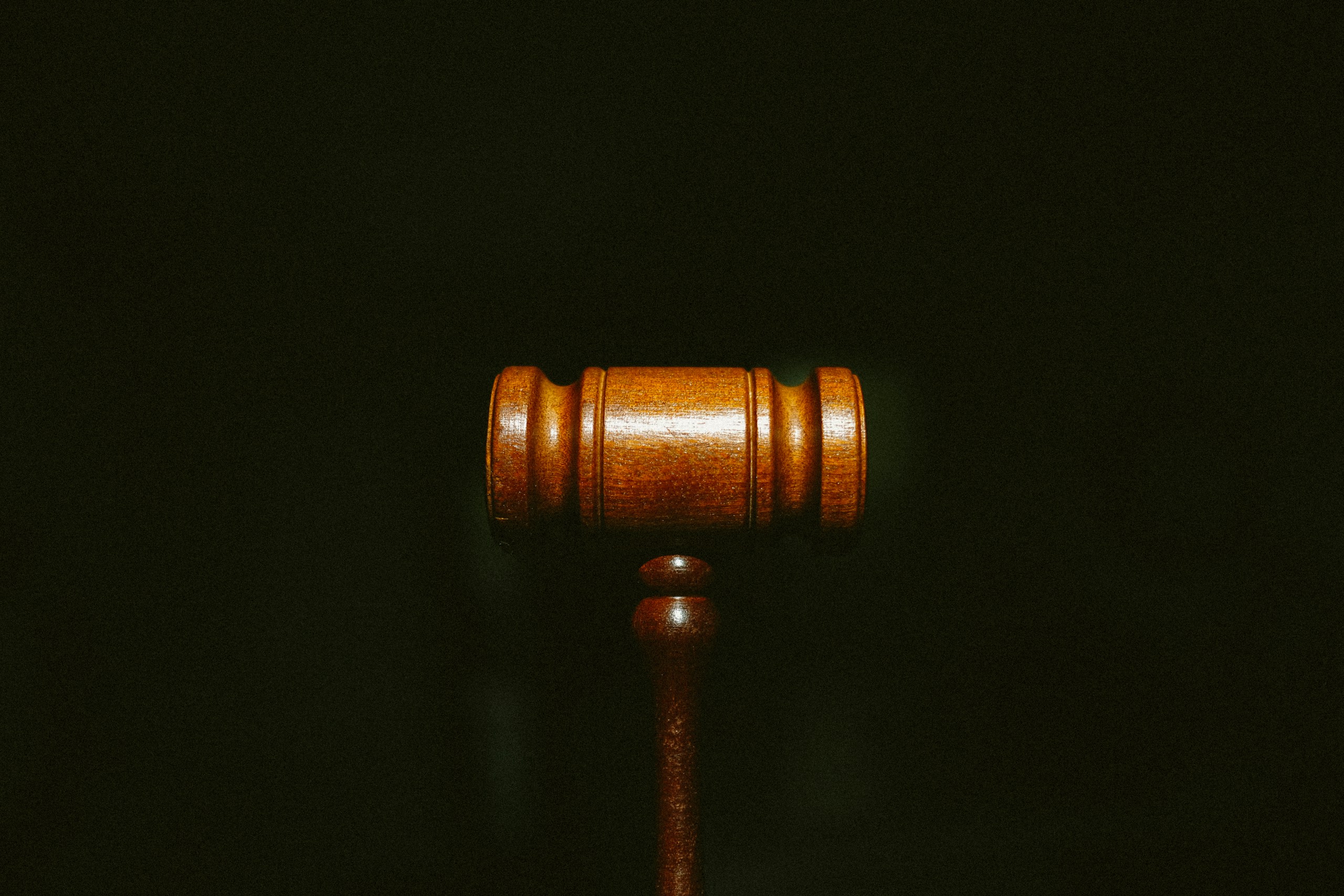 A wooden gavel.